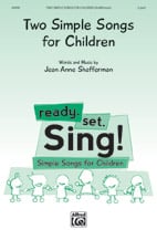 Two Simple Songs for Children Unison/Two-Part choral sheet music cover